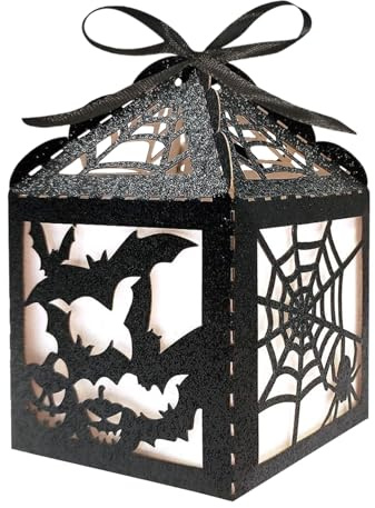 Boîte d'Halloween - Boîtes de traitement pour fête d'Halloween | Conteneurs effrayants, boîtes à bonbons, conteneurs chauve-souris en papier pour chocolats à en caoutchouc, bureau, manteau, bar
