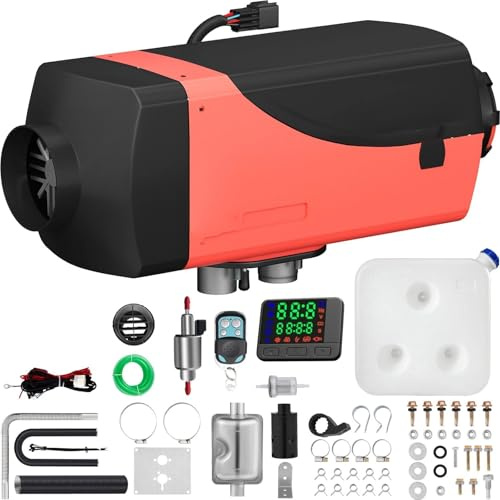 HGCXBYAP Chauffage Diesel Chauffage À Air Diesel 12 V 2 KW, Chauffage De Stationnement, Chauffage À Air Diesel, Silencieux, avec Écran LCD Diesel Tout-en-Un