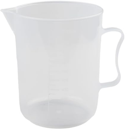 Measuring Jug with Scale, Heat Resistant PP Beaker Kitchen & Lab Use, Accurate Liquid Powder Cup 250ml-5000ml(5000ml)