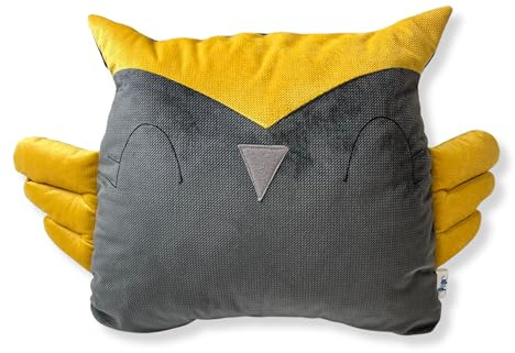 Pepi Eulen Kissen Kinder Kuschelkissen (Yellow)