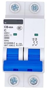HCVYQMMJ Disjoncteur Bipolaire CA/CC CB-60A for véhicules de Communication 1A 2A 3A 4A 6A 32A 40A(2a)