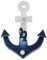 WINOMO Nautical Ship Wheel Ornament, Anchor,Wooden Ship Wheel and Anchor Nautical Anchor Hooks for Wall Nautical Boat Steering Rudder Wall Decor Door Hanging Decor