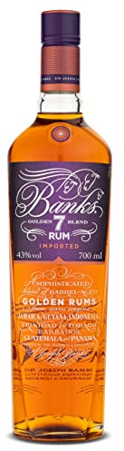 BANKS 7 Golden Blend Premium Aged Rum, 43% ABV, 70cl | Barrel Aged Rum, Blended From 7 Origins, Including Jamaica Guyana Barbados & Java, Sophisticated & Smooth, 700ml