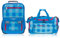 2 Teile Maxi Set ELEPHANT Schulrucksack Hero Signature Ranzen 12364 + große Sporttasche Gym Mate (Plaid Aqua (Türkis Magenta Pink)