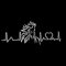bismarckber Car Stickers, Horse Heartbeat Love Adhesive Vehicle Window Door Car Styling Sticker Decals