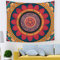 Odot Mandala Wandteppich Wandtuch Wandbehang, Exotisch Nationaler Stil Indien Psychedelisch Tapisserie Tischdecke Meditation Strandtuch fit Zuhause Wanddekorationen (150x200cm,Rote Blume)