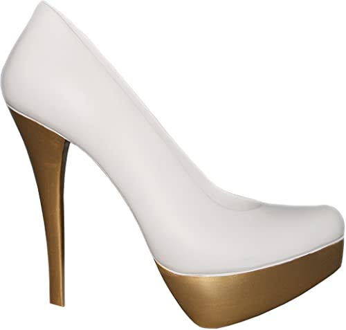 Henecka Pokal, Resinfigur High Heel Ladies Award, weiß-Gold, mit Wunschgravur, Größe 16 cm