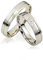 JC Trauringe Gold 585 Paarpreis Bicolor Gelbgold Weißgold I Eheringe breit 4 mm I Edle Partnerringe mit Gravur in edler Schatulle I 2 Hochzeitsringe Herrenring ohne & Damenring mit Steinen I J184