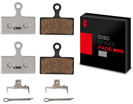 CNC Fahrrad bremsbeläge für Shimano G01S G02S G03S G02A, 2 Paar bremsbelag Resin für Shimano XT XTR SLX Deore,Silber