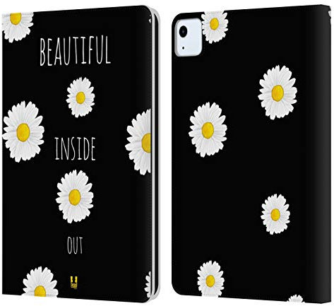 Head Case Designs Inside out Fantasia Margherite Custodia Cover in Pelle a Portagoglio Compatibile con Apple iPad Air 2020/2022
