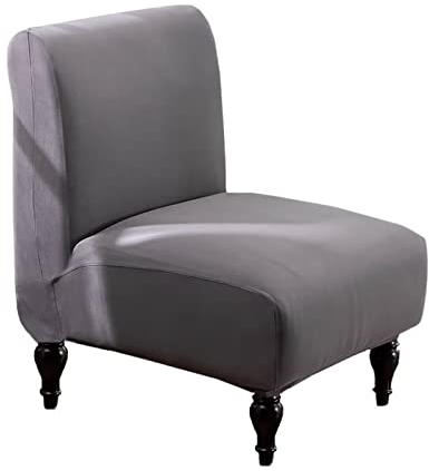 LEONEBEBE Stuhlbezug ohne Armlehnen – Elastischer Jacquard-Stoff, rutschfest, Waschbar – Universeller Sesselüberzug für Wohnzimmer, Hotel