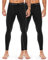 Roadbox Kompressions-Leggings für Herren, 1/2/3er-Pack, kühl, trocken, Basisschicht, für Training, Fitnessstudio, Workout, Laufen, Radfahren, Hose: Schwarz + Schwarz, L