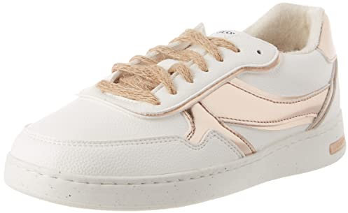 Geox D Jaysen G, Sneaker Donna, White Rose Gold, 35 EU