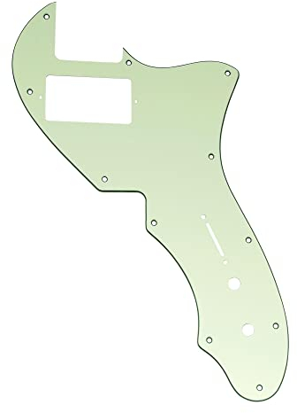 Musiclily Pro 11 Löcher Single H Gitarren Schlagbrett Pickguard für USA Fender 69 Tele Thinline Style E-Gitarre, 4-lagig Mint Green