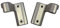 eRicambi, Coppia Cerniere Destra e Sinistra per Cucine Piano Cottura Ariston Indesit, Lunghezza 50 mm Interasse Fori 34 mm, Ricambio Originale PF 750 AS