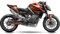 ARider Dekor (Aufkleber) für KTM Duke 890 (R) 2021-2022 | Sonic Edition (Orange)