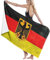 Strandtücher Deutschland-Flaggen-Weinlese-Kunst Badetücher Junge Mädchen Badehandtücher Ultraleicht Schwimmbadtuch Unisex Handtücher 80X130Cm