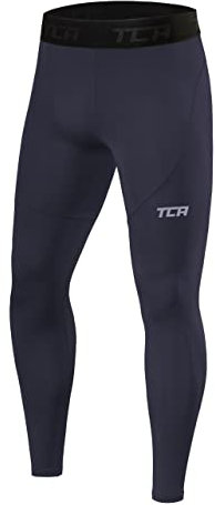 TCA Men's Pro Performance Compression Leggings Thermal Base Layer Tights - Graphite, L