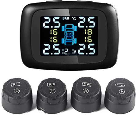 Reifendruckkontrollsystem Handy,Tpms Reifendruckkontrollsystem,Zigaretnzünder Kappe,Reifendruckkontrollsystem,Reifendrucksensor,Tpms Sensor,Auto Tpms Reifendruckkontrollsystem Zigaretnzünder Mit 4 Ext