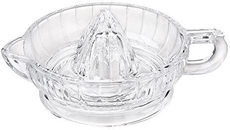Firlar Manuelle Zitronenpresse, Zitronenpresse, Zitruspresse, Handpresse mit Griff und Ausguss, Glas, Orangensaft-Extraktor(#1)