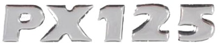 Cif 10485 Nummernschild PX 125 Harzklebstoff für Motorhaube Vespa PX 125