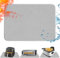 Heat Resistant Mat for Air Fryer,Deep Fryer,Oven,Gray 15x18in Hot Pads for Kitchen Counter Heat Protector,Deep Fryer Coffee Machine Accessories,Under Coffee Maker Mats for Quartz Countertop Protector