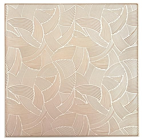 Lot de 24 panneaux 3D, panneaux en polystyrène, panneaux de plafond rétro, panneaux muraux 3D, décorations, plafonds, revêtement mural vintage, 3 mm d'épaisseur, 50 x 50 cm / ‎‎6 m² - 08-zl-100)