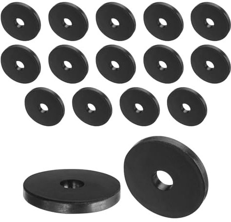 QUARKZMAN 16pz Distanziali Gomma 40mm OD, 10mm ID, 5mm Altezza Distanziatore Rotondo Antivibrazioni Boccola Anelli Tenuta Rondelle Spessa per Accessori Auto Domestici