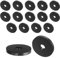 QUARKZMAN 16Pcs Entretoises en Caoutchouc de 40mm de Diamètre Extérieur, 10mm de Diamètre Intérieur, 5mm de Hauteur, Rondelles en Caoutchouc Anti-Vibrations