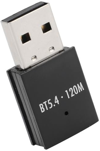 Adattatore Bluetooth 5.4 per PC, Dongle Bluetooth USB a Lungo Raggio da 393FT/200M, Ricevitore e Trasmettitore Bluetooth per Dispositivi Bluetooth, per 11/10/8.1