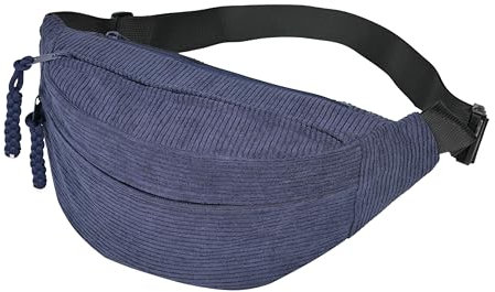 Funtlend Bauchtasche Damen Cord Bauchtaschen Schwarz Gürteltasche Damen Cord Brusttasche Bum Bags Outdoor Sport Fanny Pack für Damen Jungen Teenager Sportlich