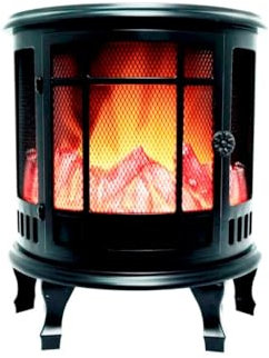 Glowster Dekorativer Kamin mit Feuereffekt, Batteriebetrieben, ideal für Wohnzimmer und Außenbereich