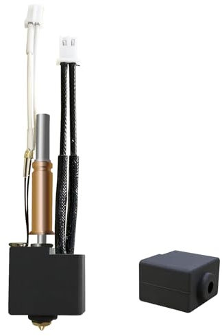 HzdaDeve Upgrade Version 2.0 Hotend (Keine Leckage) für Kobra 3 Combo/Kobra 3 V2 Combo Druckkopf Extruder Kit Heizblock Heizpatrone Thermistor mit Werkzeug Silikon Abdeckung für Anycubic Zubehör