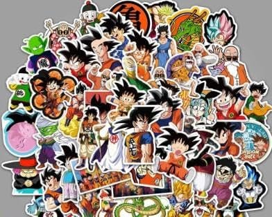 Pack of 100 Anime Stickers, Cartoon Waterproof Vinyl Sticker Set, for Teenagers, Children, Adults, Computer, Travel Case, Phone, Skateboard, Water Bottle, Guitar