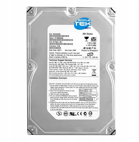SIMPLETEK - SV1363D 13,6GB 3,5'' IDE PATA EIDE Festplatte Intern HDD Windows 95 98 2000 XP (Generalüberholt)