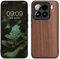 kwmobile Hülle kompatibel mit Xiaomi 15 Hülle - Holz Case - stoßfestes Handy Cover - TPU Handyhülle in Dunkelbraun