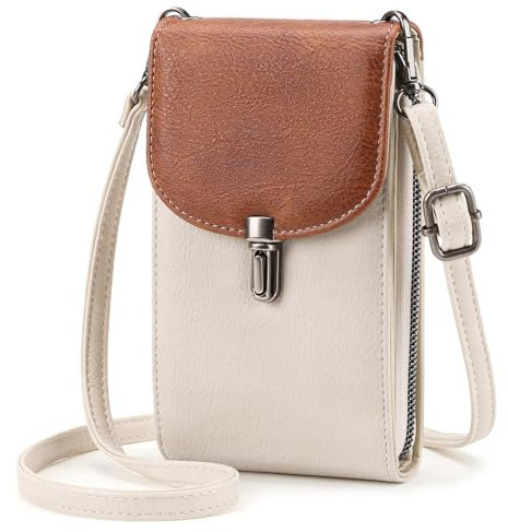 FALAN MULE Borse a Tracolla da Donna Portafogli Porta Cellulare per Cellulare Bloccaggio RFID Portafoglio vera Pelle Borse a Spalla Grande Capacità Cerniera Portamonete con Slot per Carte di Credito