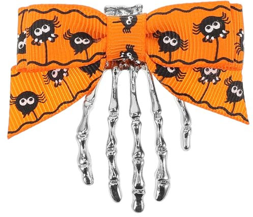 VALICLUD Horquilla De Fantasma De Esqueleto Para Halloween Pinza Lazo De Calavera Accesorio Gótico Pelo De Fiesta Para Disfraces y Decoración