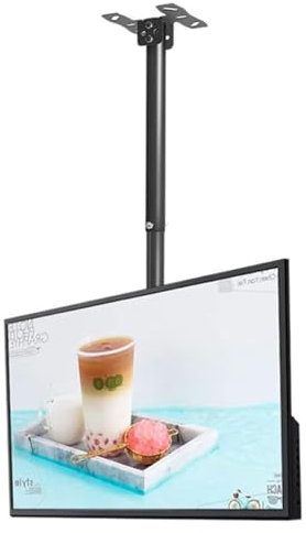 Support Tv Plafond - Support Mural Tv, Support Plafond Tv Réglable, Support De Suspension Tv Rétractable Et Pivotant, Pour Écran Plat Lcd 14-32 Pouces, Support De Suspension Universel Pour Moniteur,