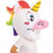 AirSuit® Aufblasbarer Riesenkopf Einhorn für Erwachsene | Halloween Kostüm 50x65x60 cm | Strapazierfähiges Polyester – Leicht und Bequem | Aufblassystem Inklusive | OriginalCorner®