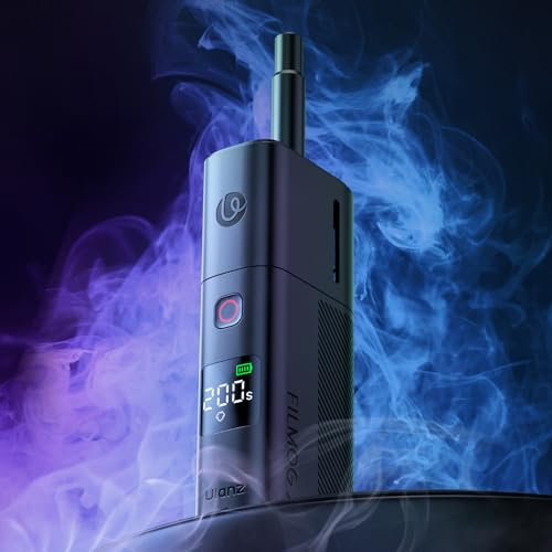 ULANZI FM02 Mini Fog Machine, 3 Mist Modes, Portable Handheld Fog Smoke Machine with Digital Display, Fogger with Battery for Photography, Videography, Outdoor Events, Wedding, Party, Halloween