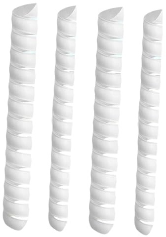 Milageto Lot de 4 Protections d' d'arbre, enveloppes de Tronc, Housses de Protection Portables pour Plantes, Protection Contre Les Cerfs, Les, Blanc