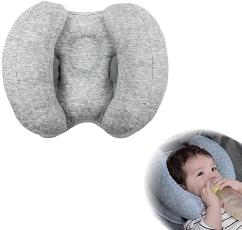 Almohada cervical para bebé, paquete de 1, almohada cervical para recién nacido, almohada cervical 2 en 1, almohada de viaje para apoyar la cabeza en el cochecito