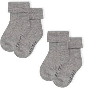 DILLING Baby Socken aus Merino Wollfrottee (2er-Pack)