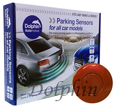 Dolphin Automotive DPS400 Reverse Parking Sensors Auto Express Award Winning In 32 Colours 4 Ultrasonic Radar Sensors Kit Audio Alert System Matt & Gloss Black +30 More Colours (Moroccan)