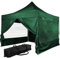 INSTENT Alu-Pavillon 3 x 3 m Pro wasserdicht UV Schutz 50+, grün mit 4 Seitenteilen