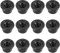 Drfeify 12 Pezzi 4 mm Dado di bloccaggio Ruota Antiscivolo Pezzi di Ricambio Adatti per Axial SCX10 1/10 RC automodello(Nero)