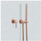 GLYYR Dissimulé Robinet de Baignoire avec Eau Chaude et Froide Laiton Baignoire Mitigeur Poignée Simple Multifonctionnel Mitigeur de Baignoire avec Douche à Main,Rose Gold