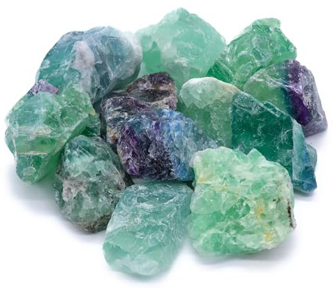 LAVISA Wasserstein Mischung | Premium Edelsteine für Edelsteinwasser | echte unbehandelte Natursteine, Rohsteine und Kristalle | Heilsteine und Mineralsteine für Trinkwasser (Grüner Fluorit)