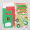 Baker Ross FC102 Weihnachts Tür Grußkarten - 6er Pack, Kartenrohlinge für die Kartenherstellung, Gestalte deine eigenen Weihnachtskarten, Ideal für Kinder-Kunst- und Bastelprojekte